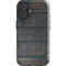 Black Painted Wood iPhone 16 Plus Impact Case